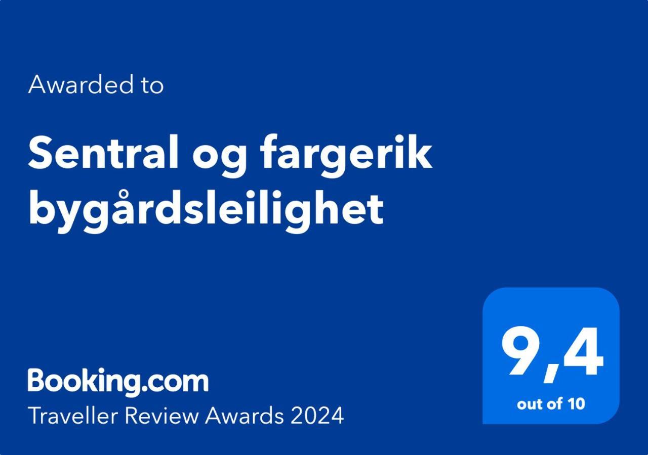 Sentral Og Fargerik Bygardsleilighet Halden Exterior photo